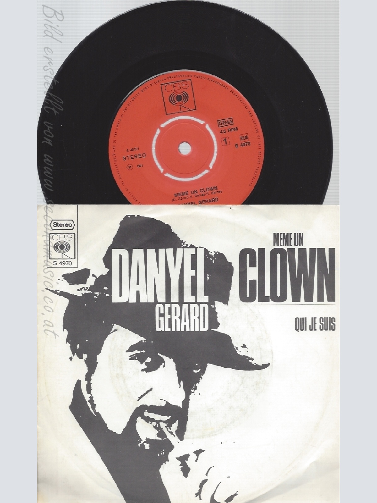 7" DANYEL GERARD --MEME UN CLOWN --