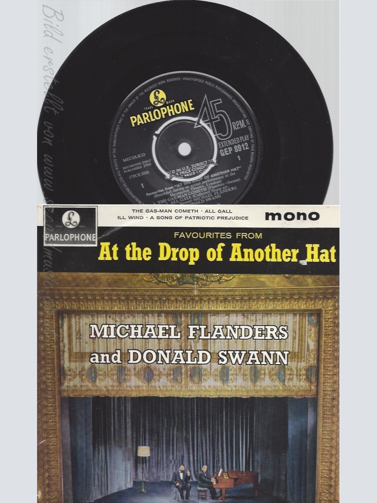 7" EP -- MICHAEL FLANDERS AND DONAL SWANN -- AT THE DROP OF ANOTHER HAT