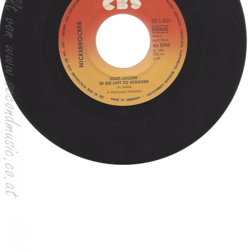 7" NICKERBOCKER -- STATT LÖCHER IN DIE LUFT ZU  SCHAUN