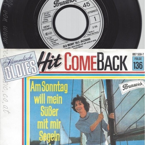 7" OLD MERRY TALE JAZZBAND-- AM SONNTAG WILL MEIN SÜSSER MIT MIR SEGELN GEHN