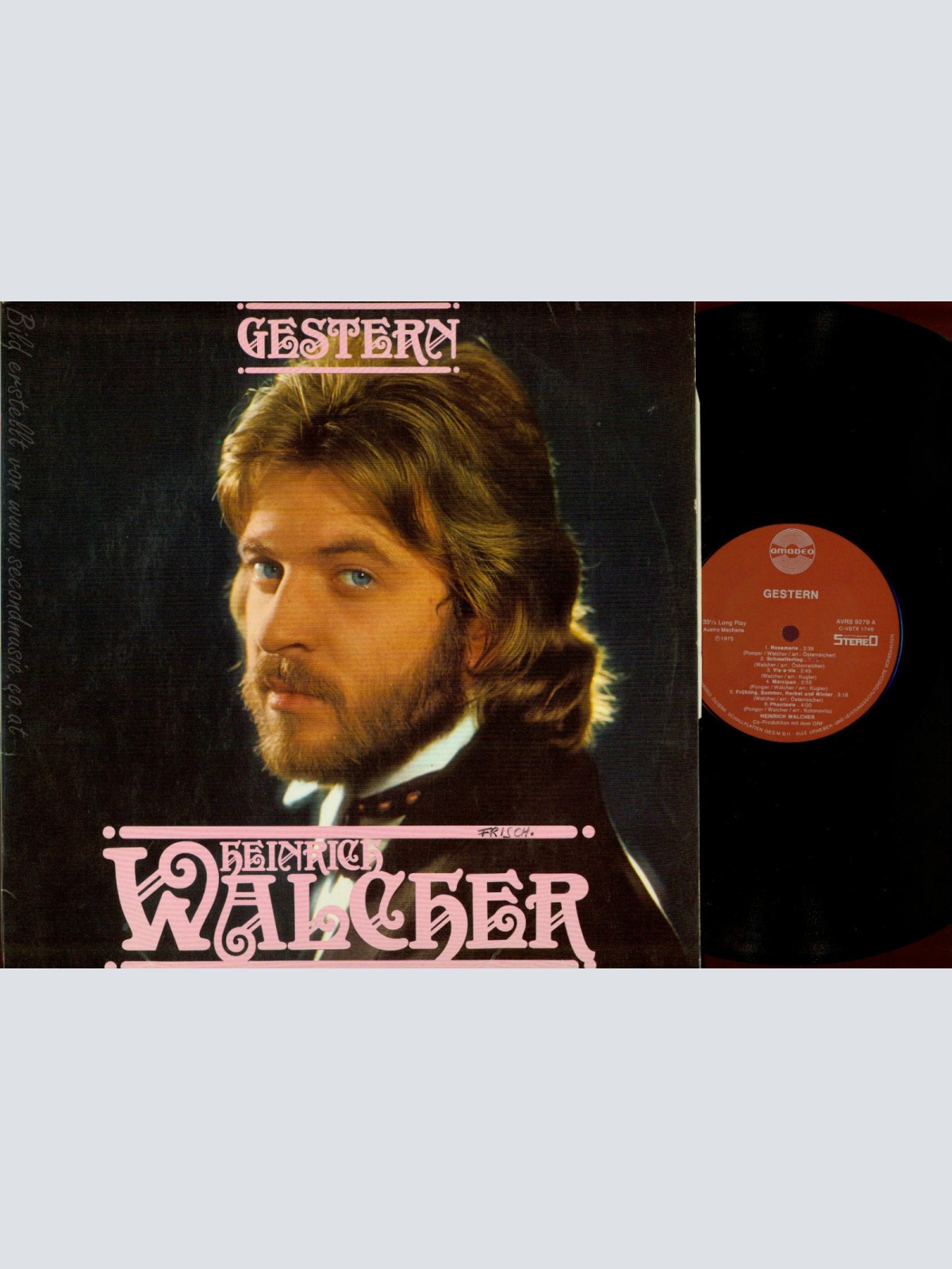 LP--HEINRICH WALCHER--GESTERN--AMADEO AVRS 9279--ORF