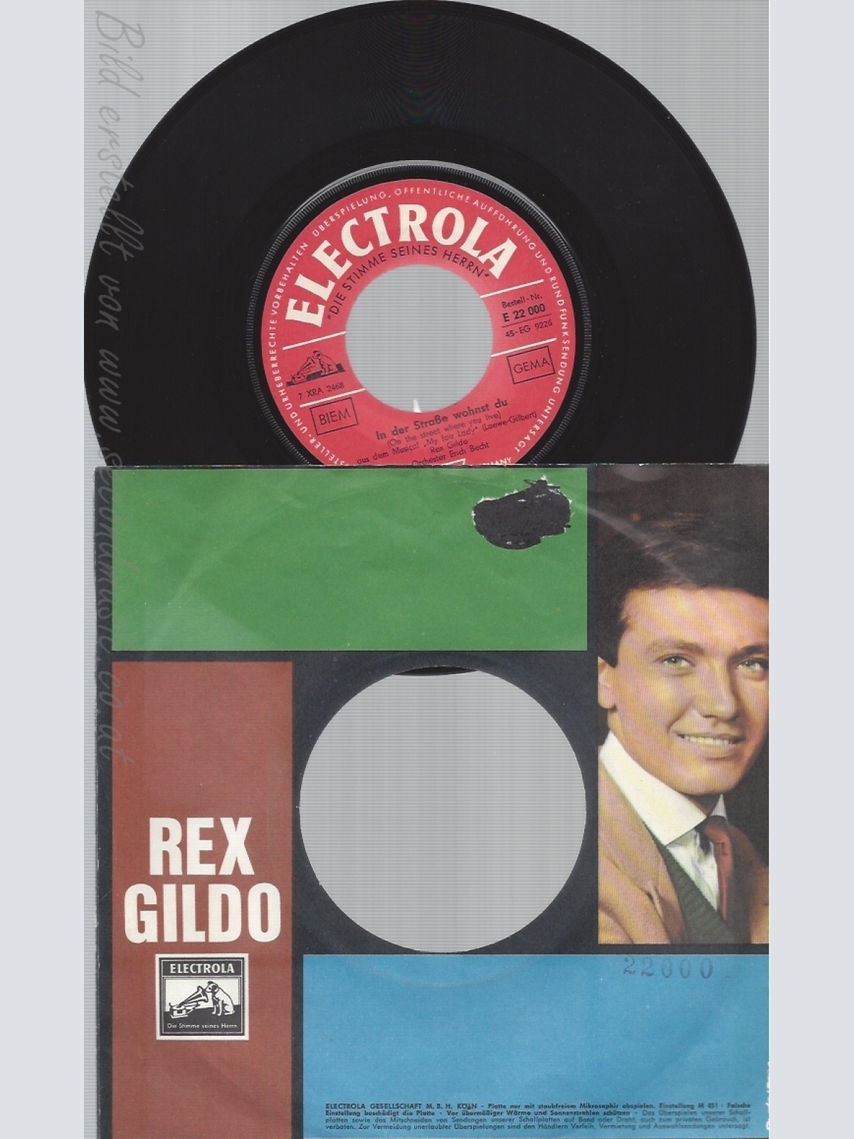 7"REX GILDO--IN DER STRASSE WOHNST DU