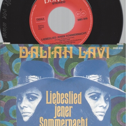 7"DALIAH LAVI--LIEBESLIED JENER SOMMERNACHT