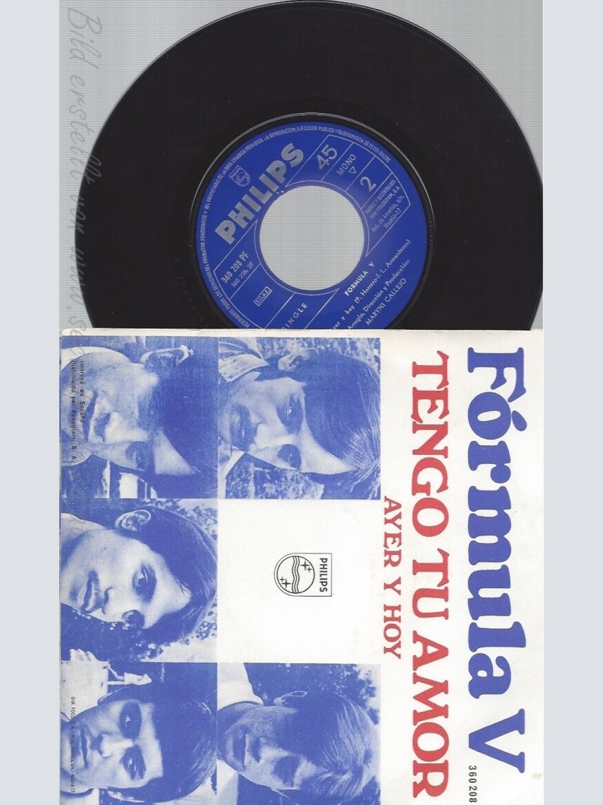 7"FORMULA V-- TENGO TU AMOR--