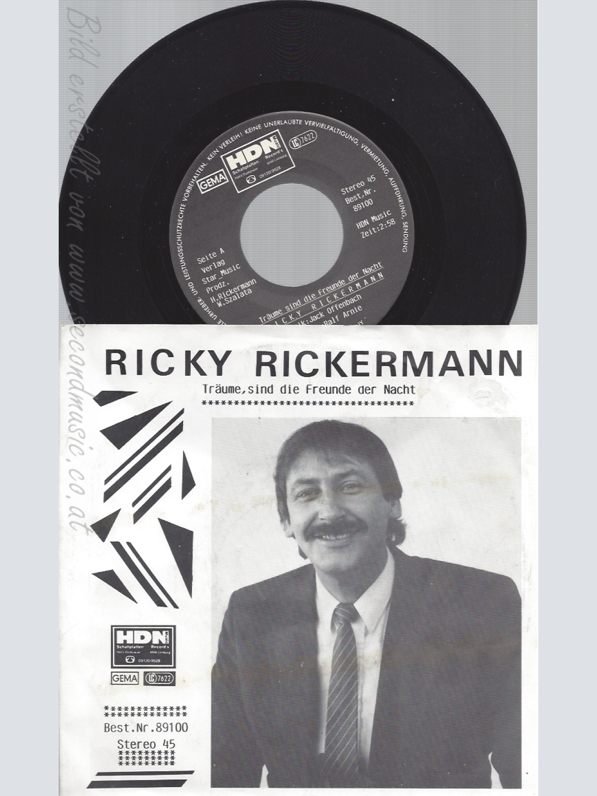 7"RICKY RICKERMANN--TRÄUME SIND DIE FREUNDE DER NACHT