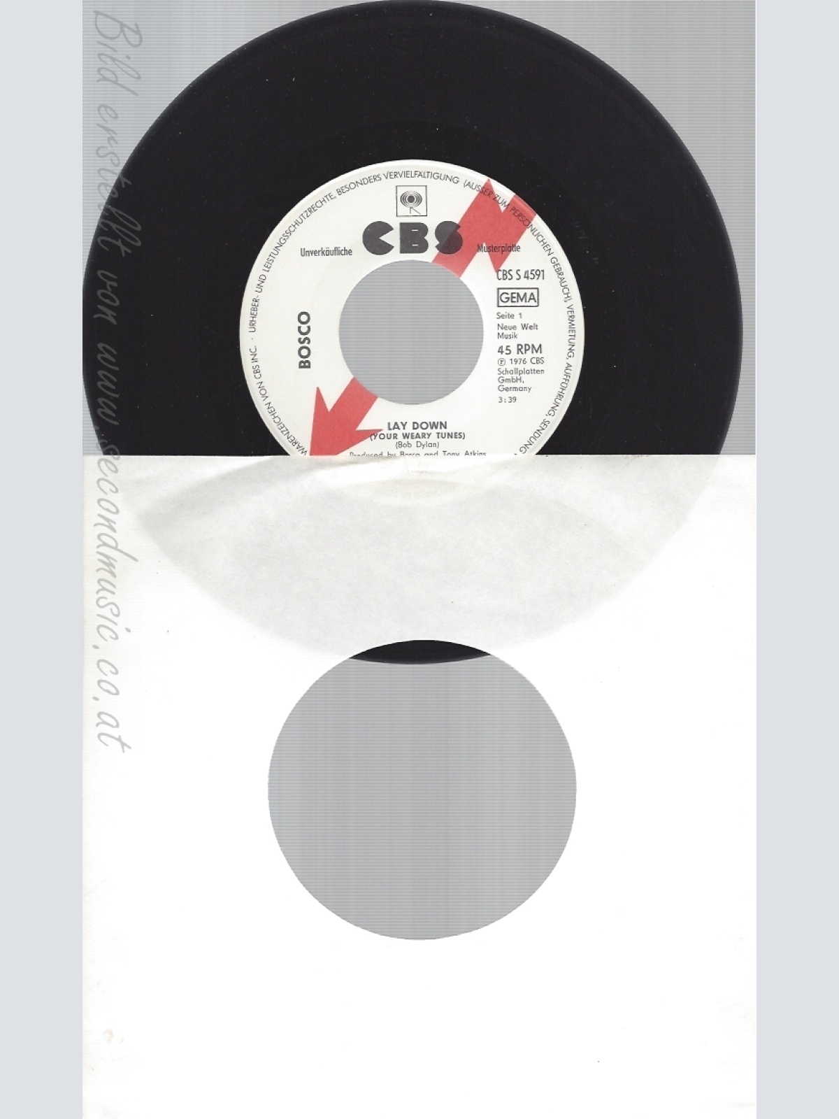 7"BOSCO--LAY DOWN--MUSTERPLATTE