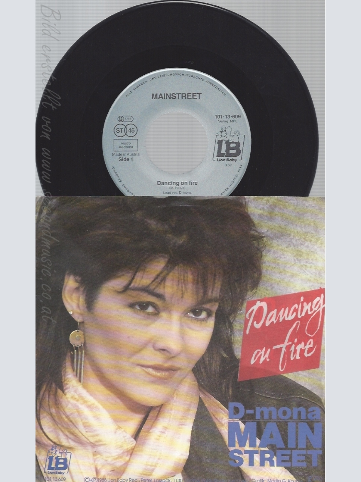 7"D-MONA--DANCING ON FIRE--MAINSTREET