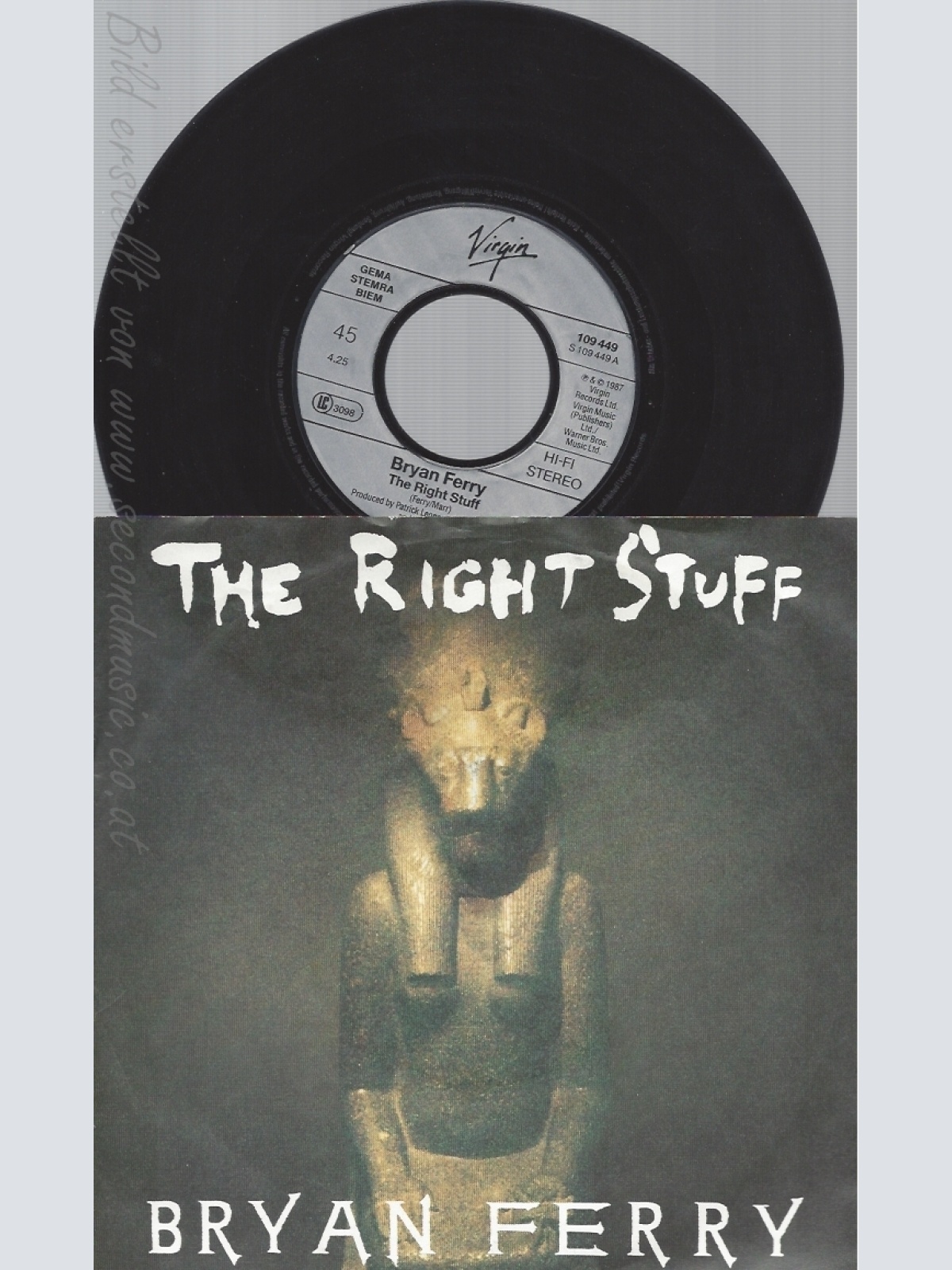 7"BRYAN FERRY--THE RIGHT STUFF
