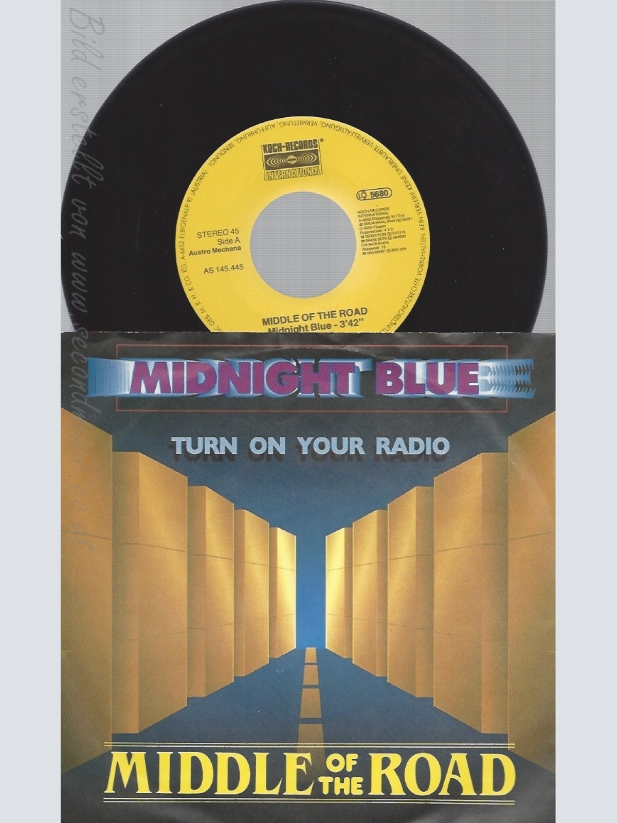 7"MIDDLE OF THE ROAD--MIDNIGHT BLUE