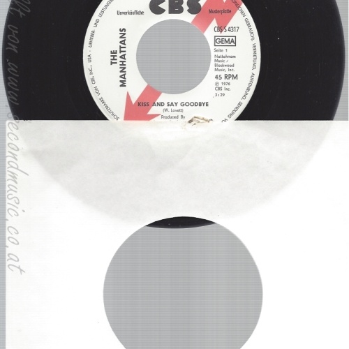7"THE MANHATTANS--KISS AND SAY GOODBYE--MUSTERPLATTE