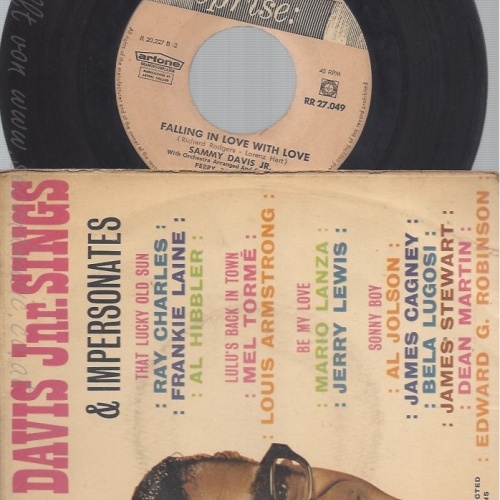 7"SAMMY DAVIS JNR--EP--IN THE SHELTER OF YOUR ARMS--