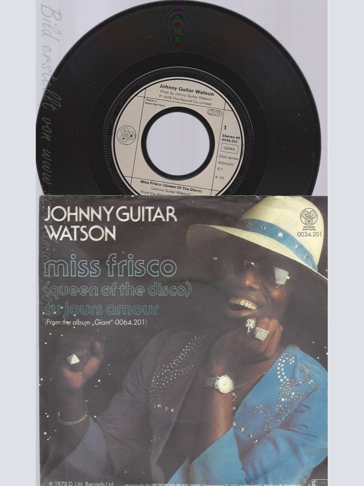 7"JOHNNY GUITAR WATSON--MISS FRISCO