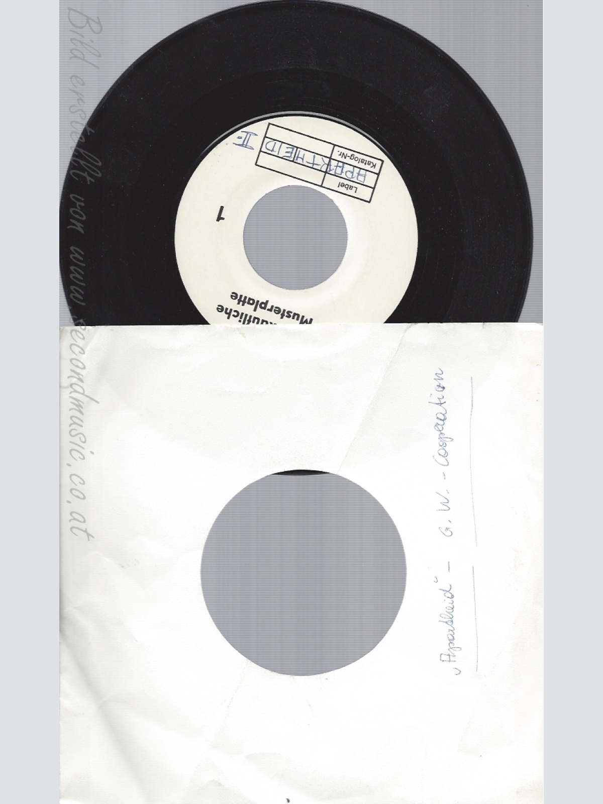 7"G W COOPERATION--APARTHEID--PROMO