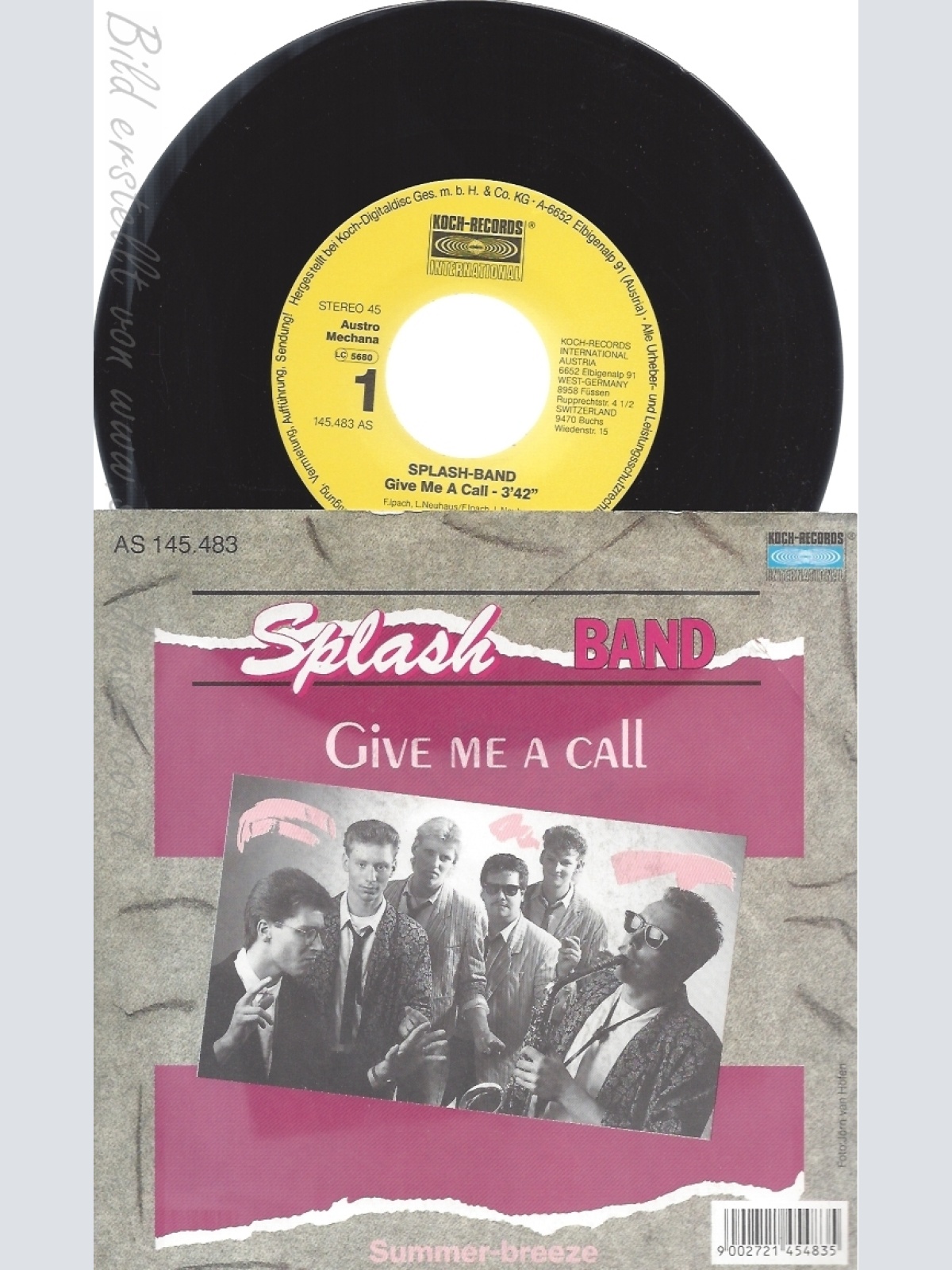 7"--SPLASH BAND--GIVE ME A CALL