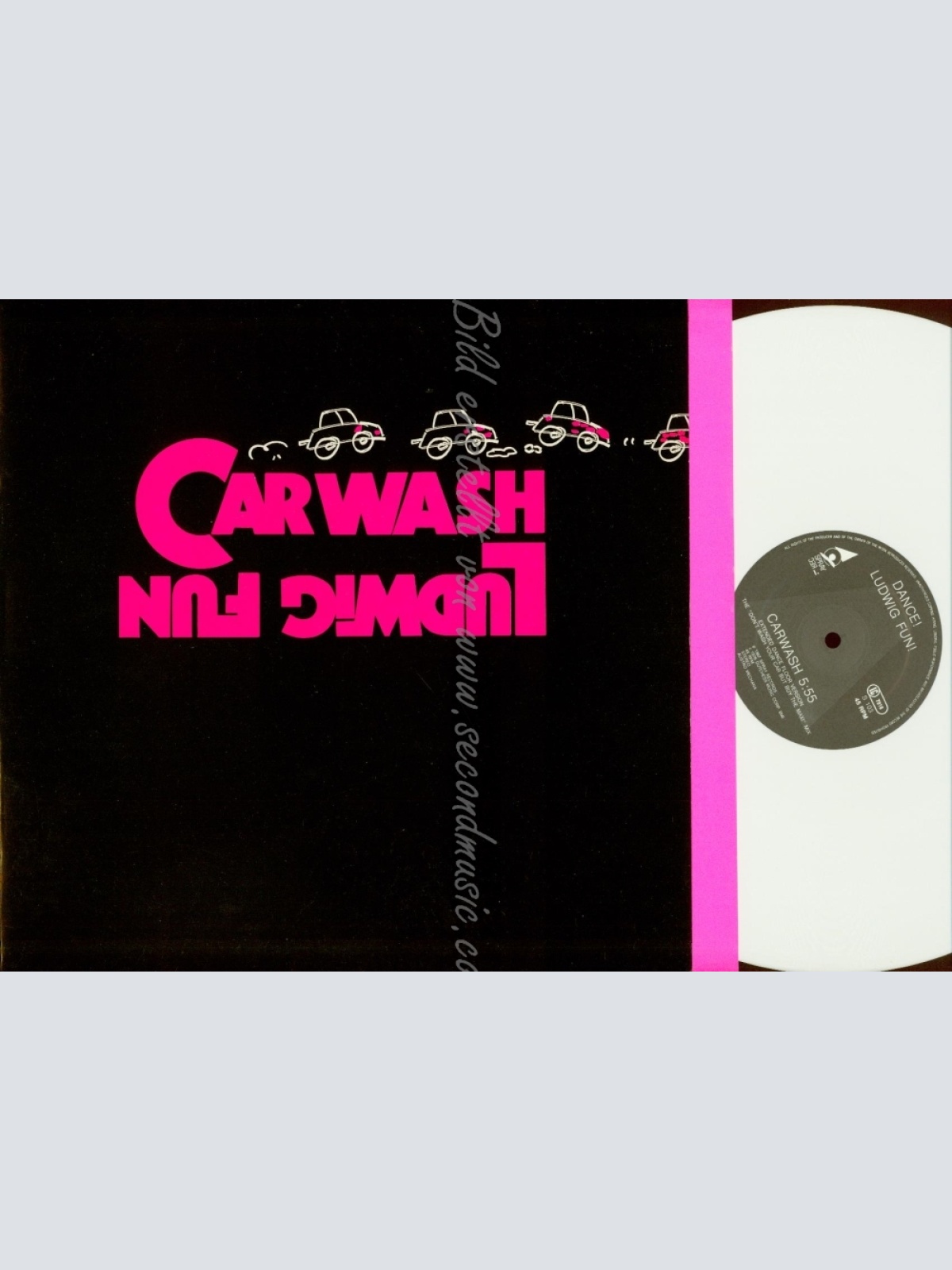 LP--CARWASH--LUDWIG FUN--WHITE VINYL--NM