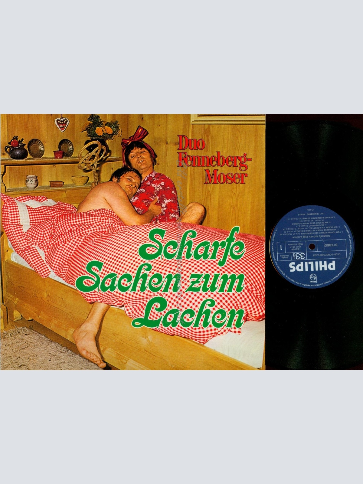 LP--DUO FENNEBERG MOSER--SCHARFE SACHEN ZUM LACHEN
