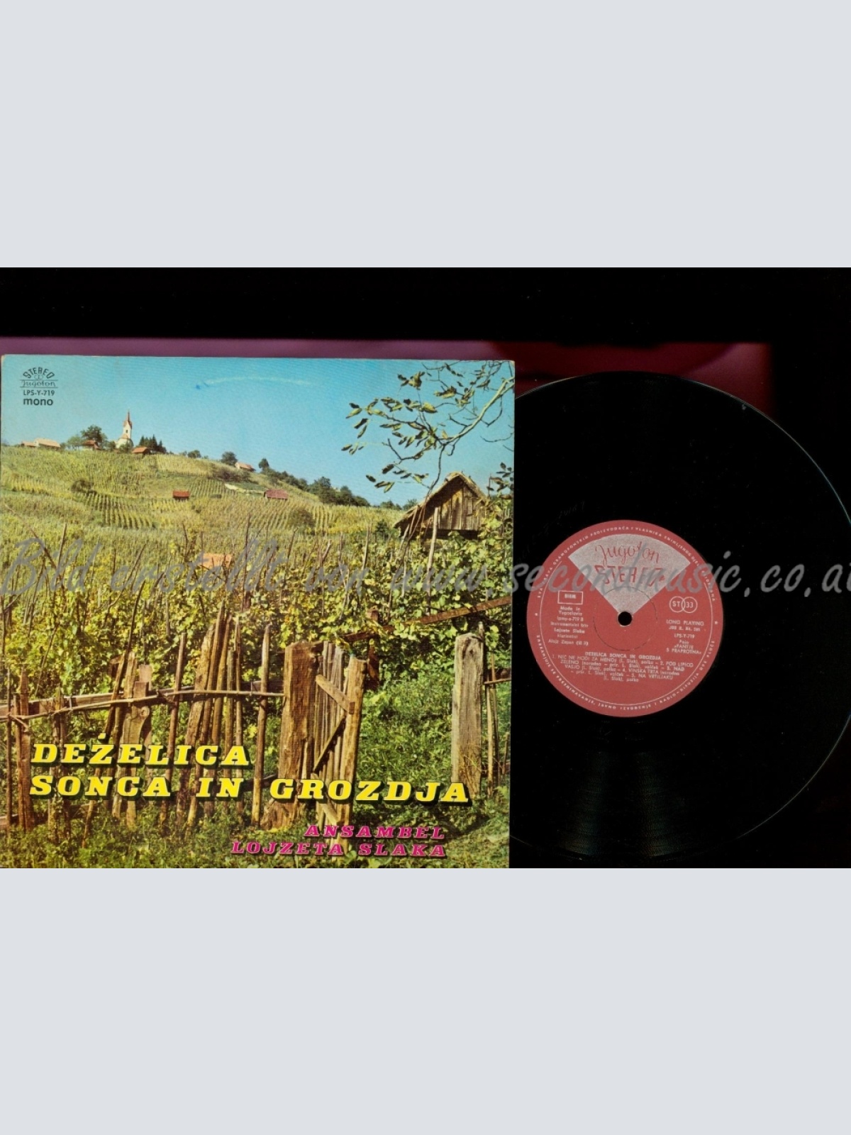 10" ANSAMBEL LOJZETA SLAKA--DEZELICA SONCA IN GROZDJA