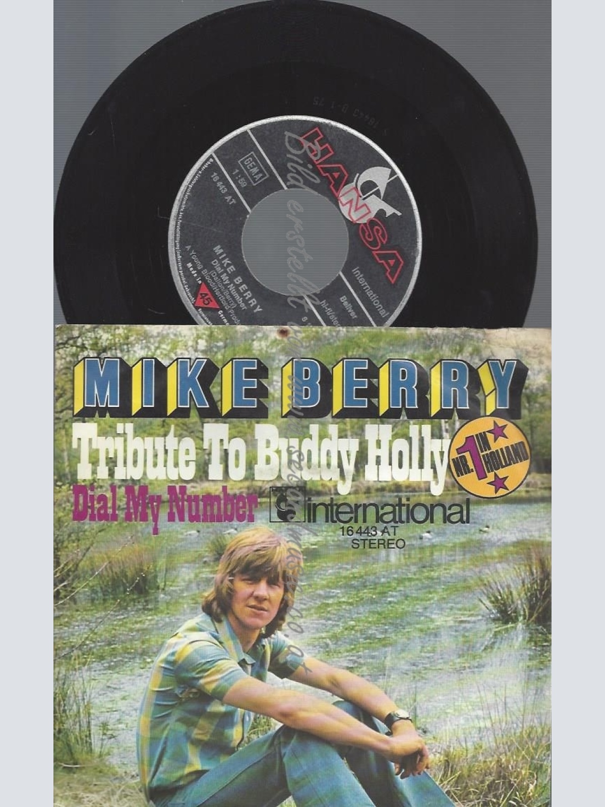 7" MIKE BERRY--TRIBUTE TO BUDDY HOLLY
