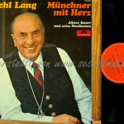 LP--MICHL LANG--ALFONS BAUER--MÜNCHNER HERZ