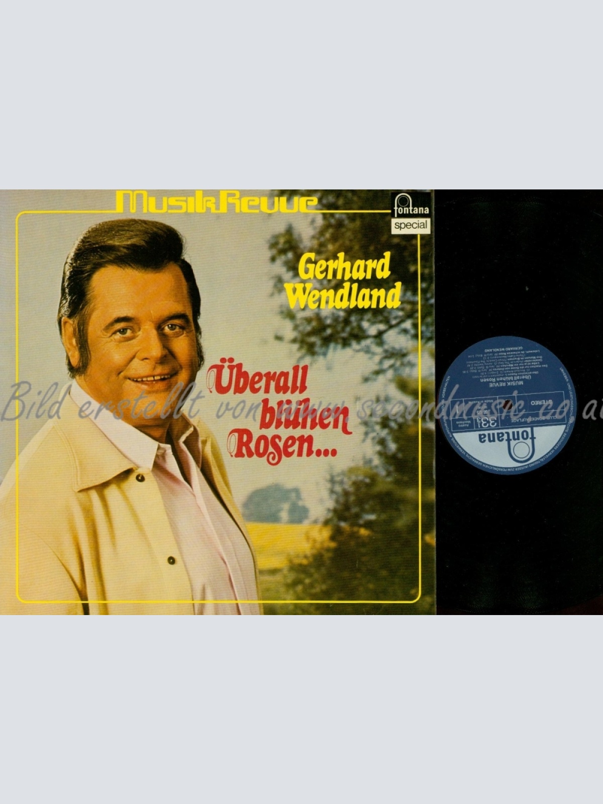 LP--GERHARD WENDLAND--ÜBERALL BLÜHEN DIE ROSEN