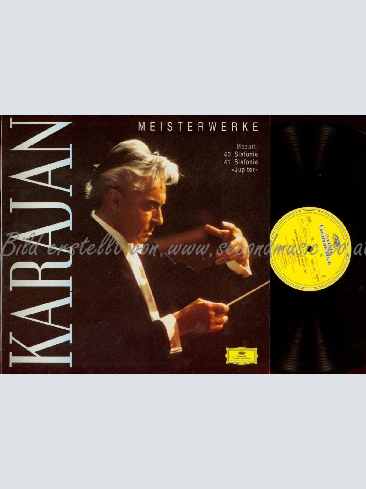 LP--KARAJAN--MEISTERWERKE--BEETHOVEN 40 SINFONIE 41 SINFONIE