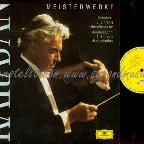 LP--KARAJAN--MEISTERWERKE--BEETHOVEN 8 SINFONIE 4 SINFONIE