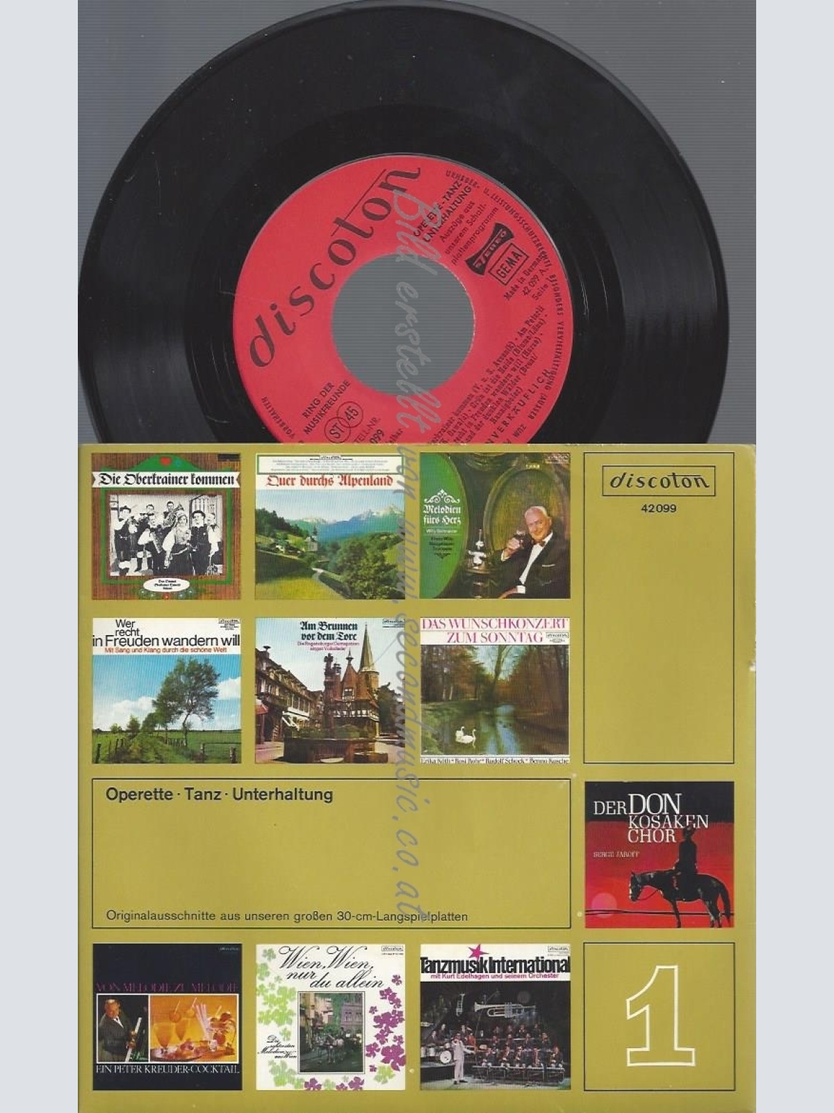 7"DISCOTON--OBERKRAINER KOMMEN--