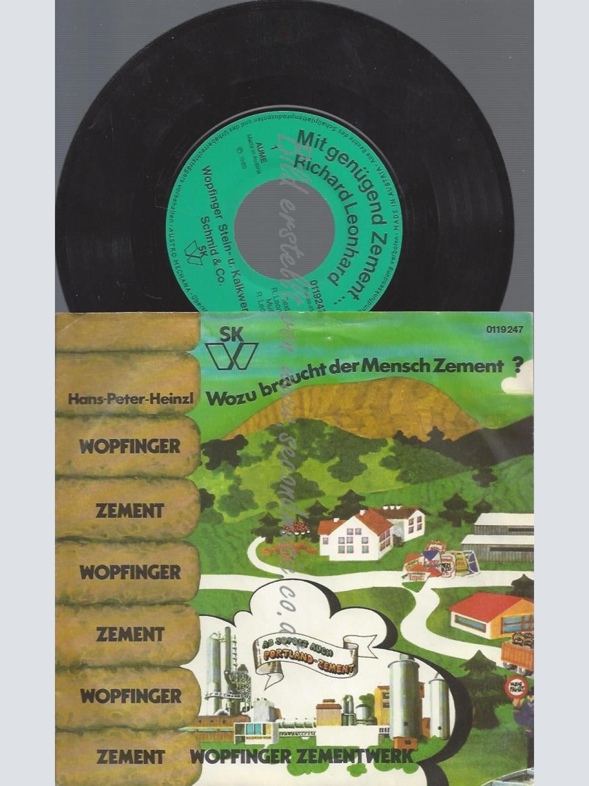 7"HANS PETER HEINZL--WOZU BRAUCHT DER MENSCH ZEMENT--