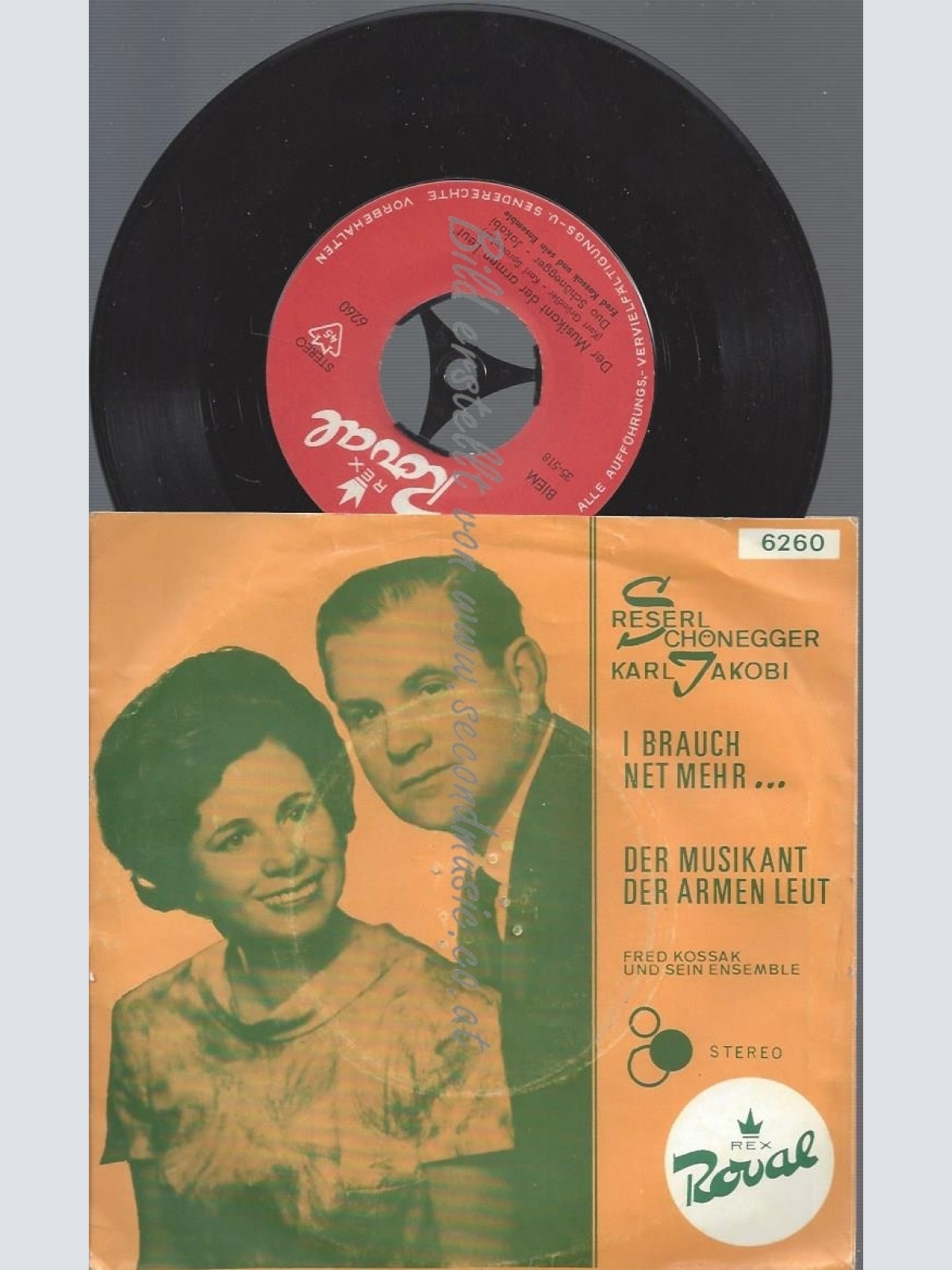 7"DUO SCHÖNEGGER-JKOBI--I BRAUCH NET MEHR