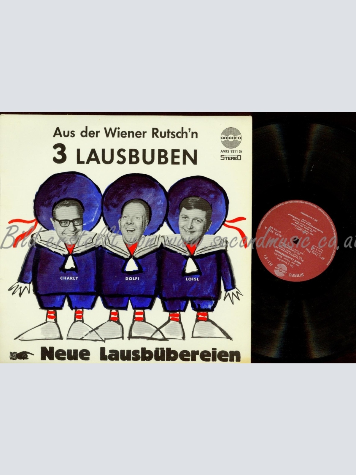 LP--DIE 3 LAUSBUBEN--NEUE LAUSBÜBEREIEN