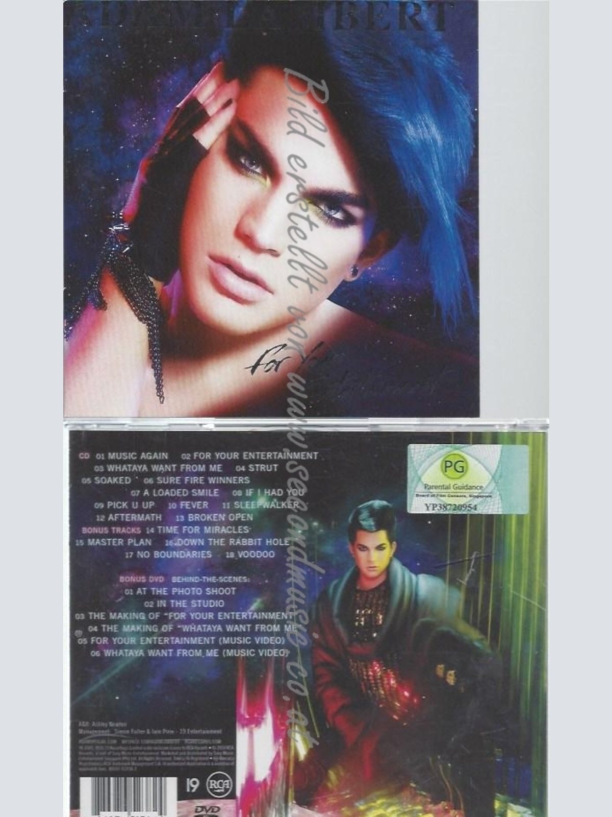 CD--ADAM LAMBERT--FOR YOUR ENTERTAINMENT:SPECIAL | IMPORT