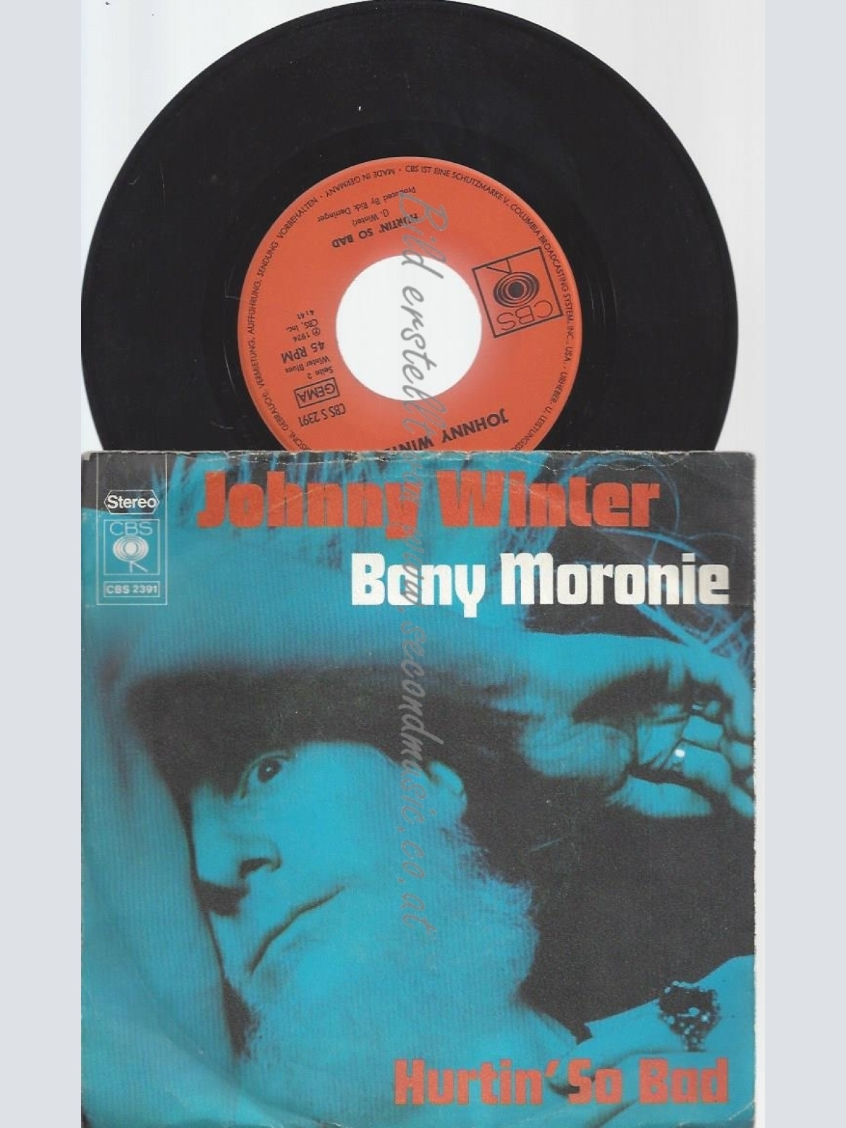 7"JOHNNY WINTER--BONY MORONIE