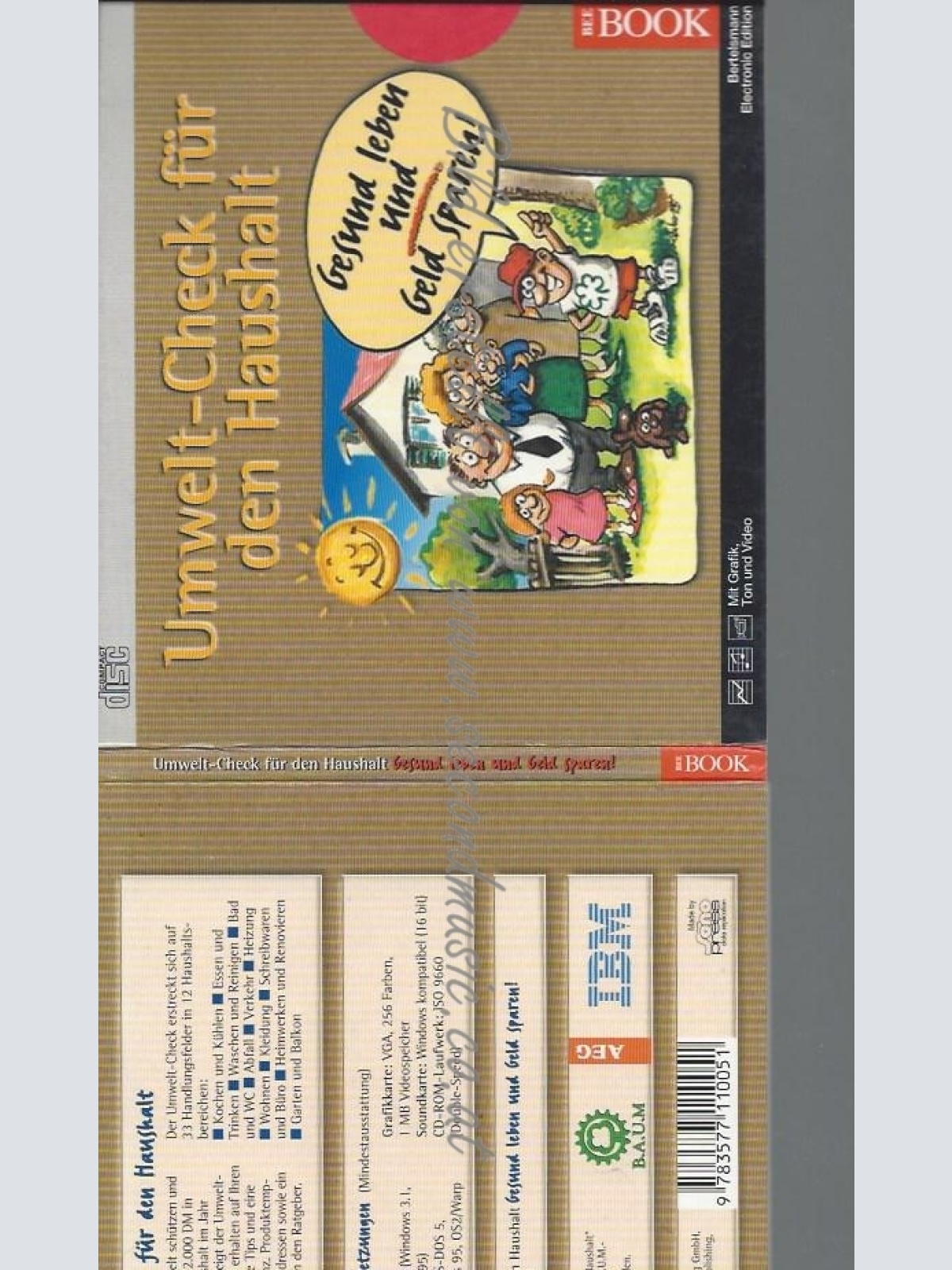 CD--5. GESUND LEBEN UND GELD SPARENAPRIL --UMWELT- CHECK FÜR DEN HAUSHALT. CD- R