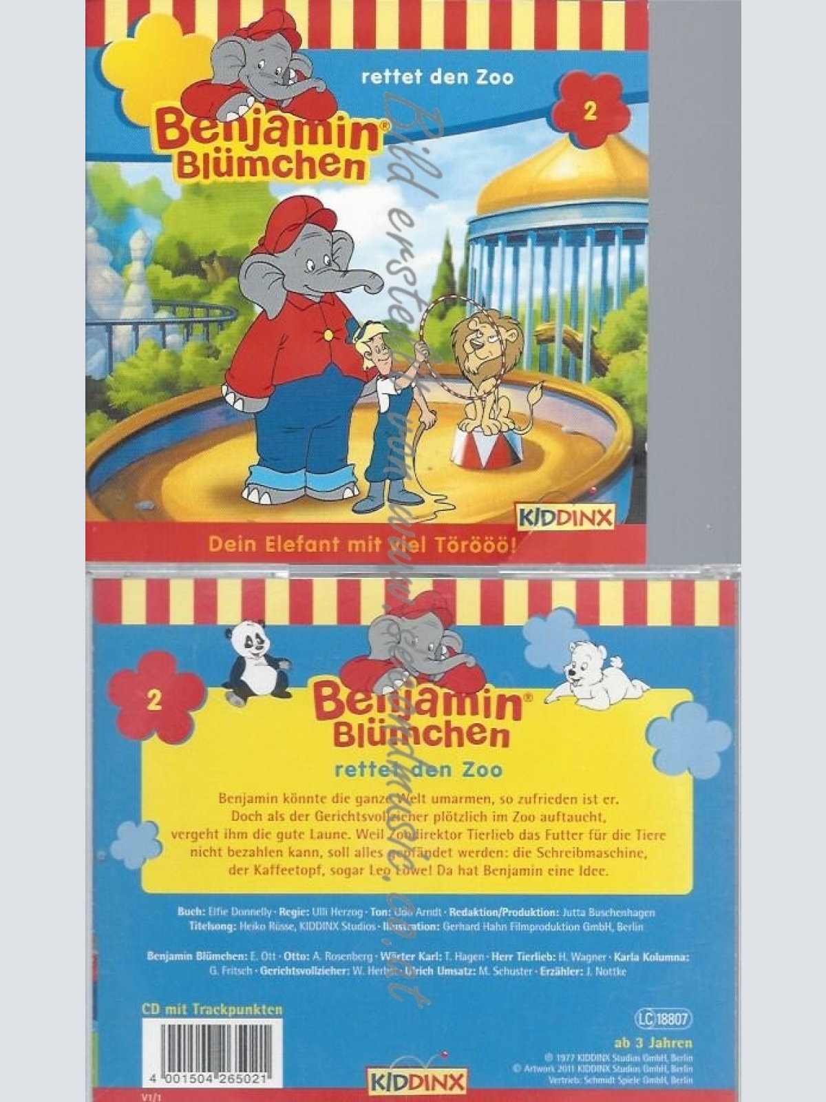 CD--BENJAMIN BLÜMCHEN--RETTET DEN ZOO FOLGE 02