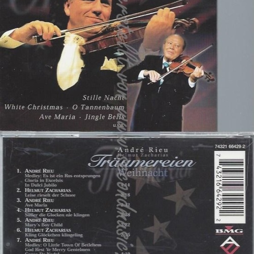 CD--ANDRÉ RIEU UND HELMUT ZACHARIAS--TRÄUMEREIEN ZUR WEIHNACHT