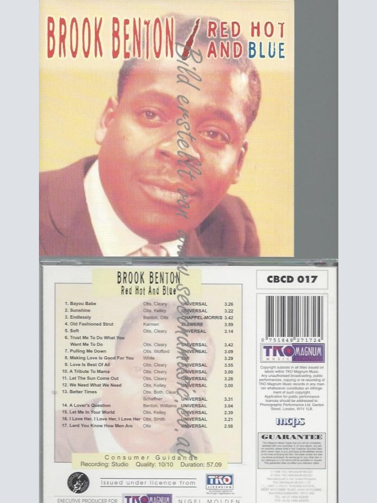 CD--BROOK BENTON--RED HOT & BLUE | IMPORT