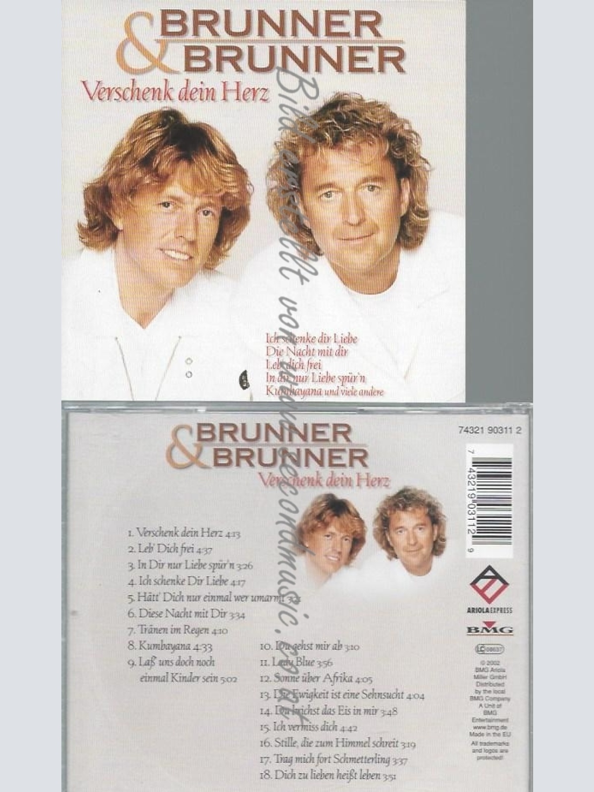 CD--BRUNNER & BRUNNER--VERSCHENK DEIN HERZ