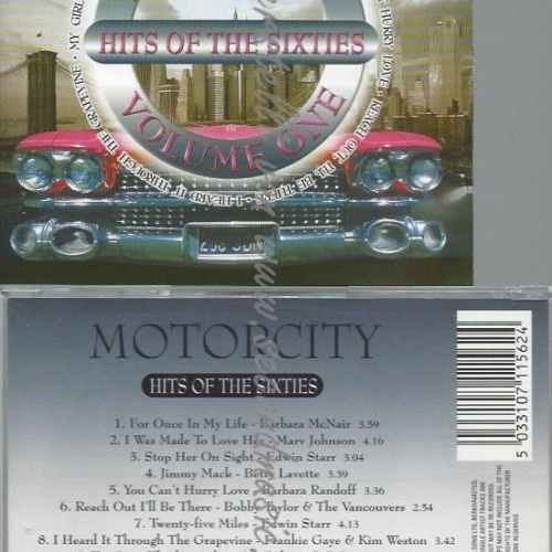 CD--DIVERSE -OLDIES---MOTORCITY V.1 -HITS OF 60'S-