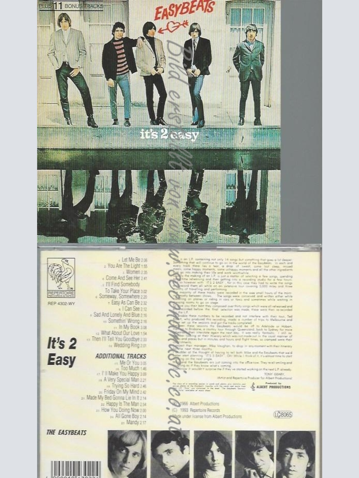 CD--THE EASYBEATS--IT'S 2 EASY