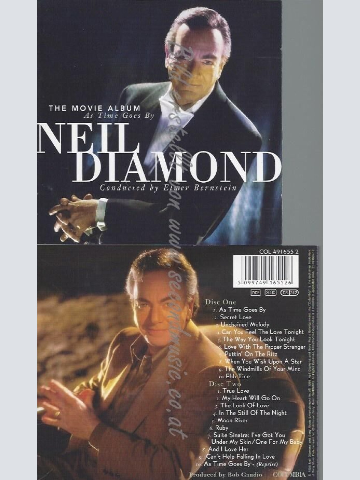 CD--ELMER BERNSTEIN UND NEIL DIAMOND--AS TIME GOES BY: THE MOVIE ALBUM