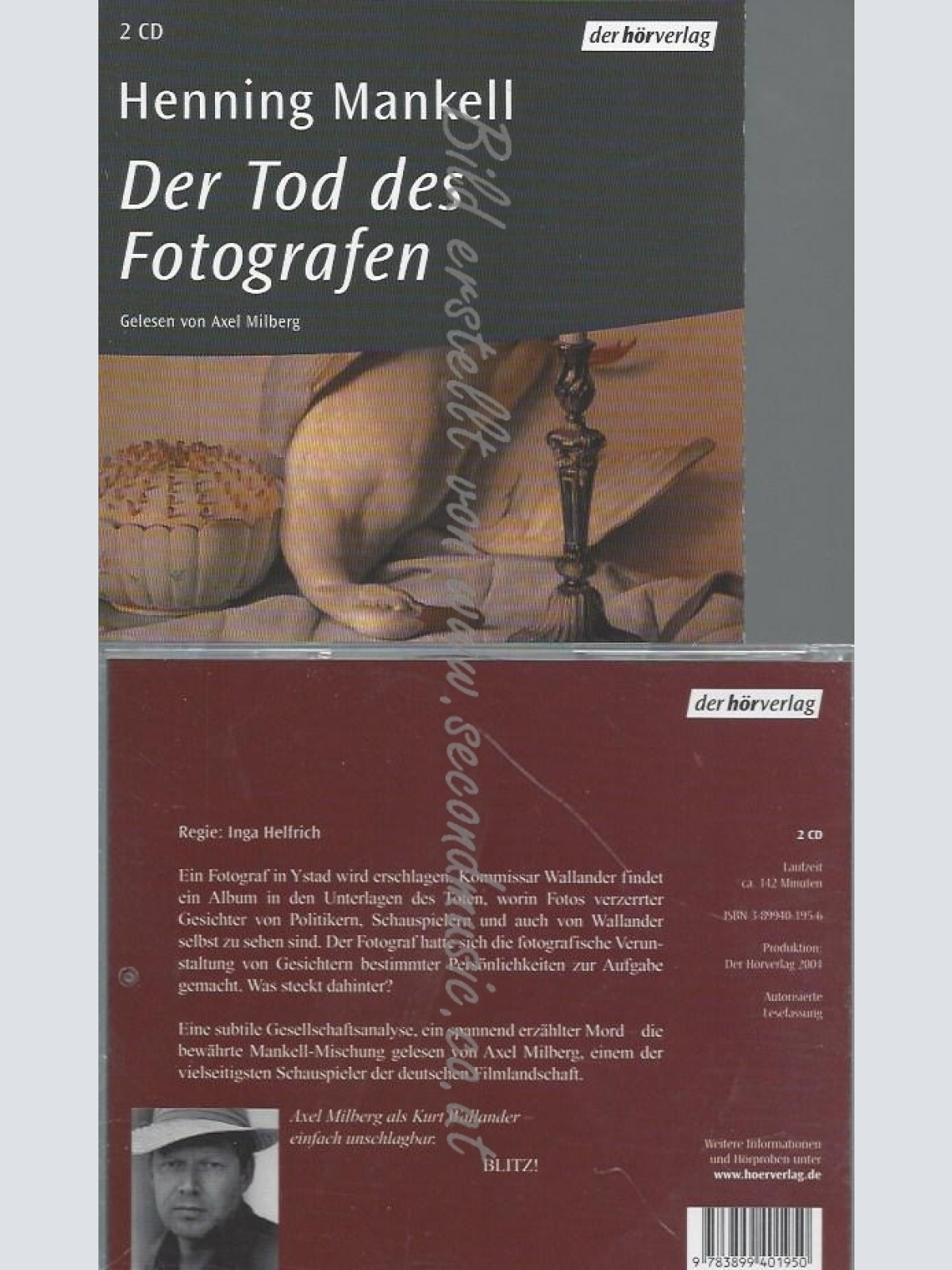 CD--HENNING MANKELL UND AXEL MILBERG--DER TOD DES FOTOGRAFEN16. APRIL  | GEKÜRZT