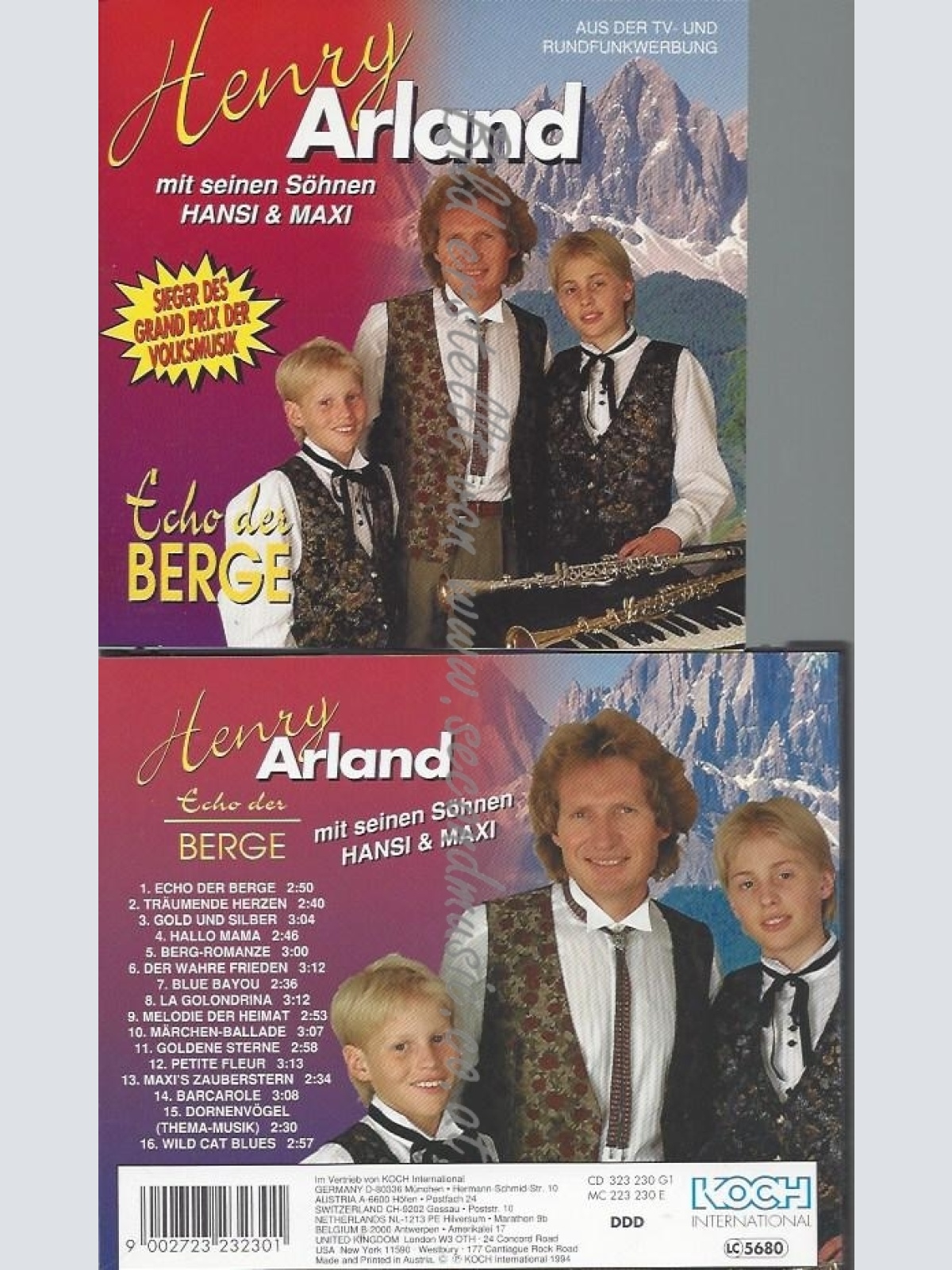 CD--HENRY ARLAND--ECHO DER BERGE