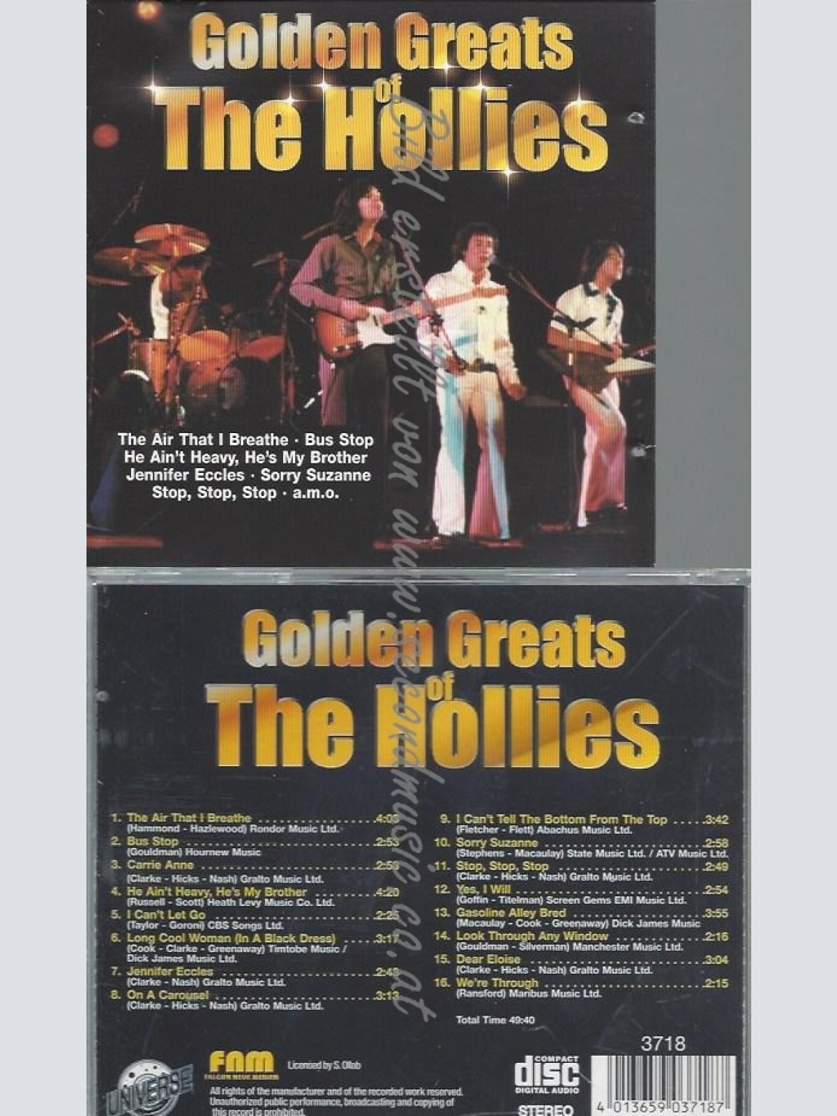 CD--HOLLIES--GOLDEN GREATS OF | IMPORT