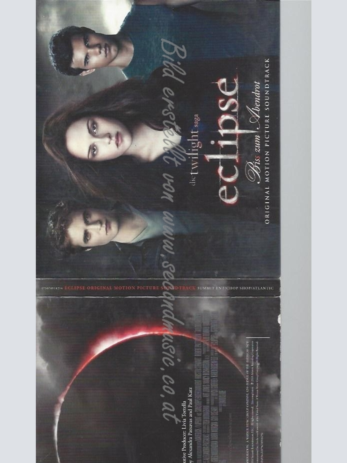 CD--HOWARD SHORE--DIE TWILIGHT SAGA: ECLIPSE - BIS-S- ZUM ABENDROT -GERMAN DELUX