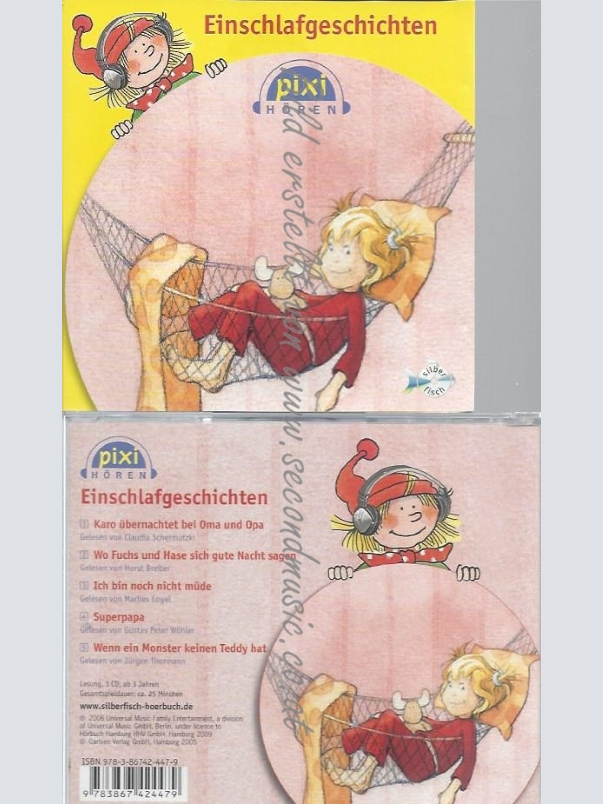 CD--GUSTAV PETER WÖHLER UND MARLIES ENGEL--PIXI HÖREN. EINSCHLAFGESCHICHTEN: 1 C