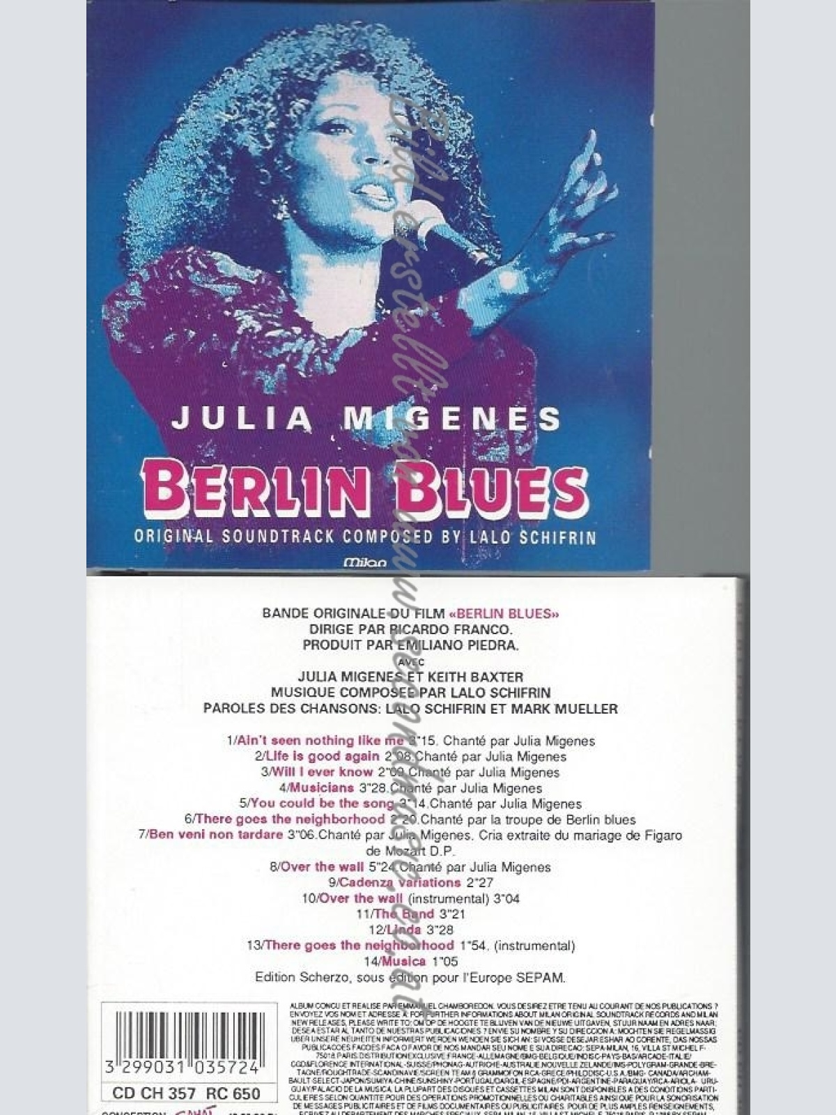 CD--JULIA MIGENES UND LALO SCHIFRIN--BERLIN BLUESIMPORT