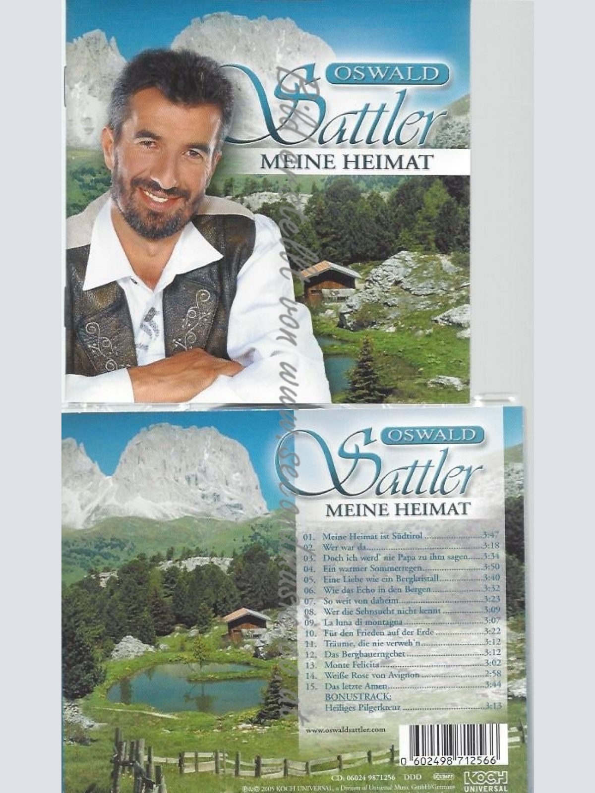 CD--OSWALD SATTLER--MEINE HEIMAT