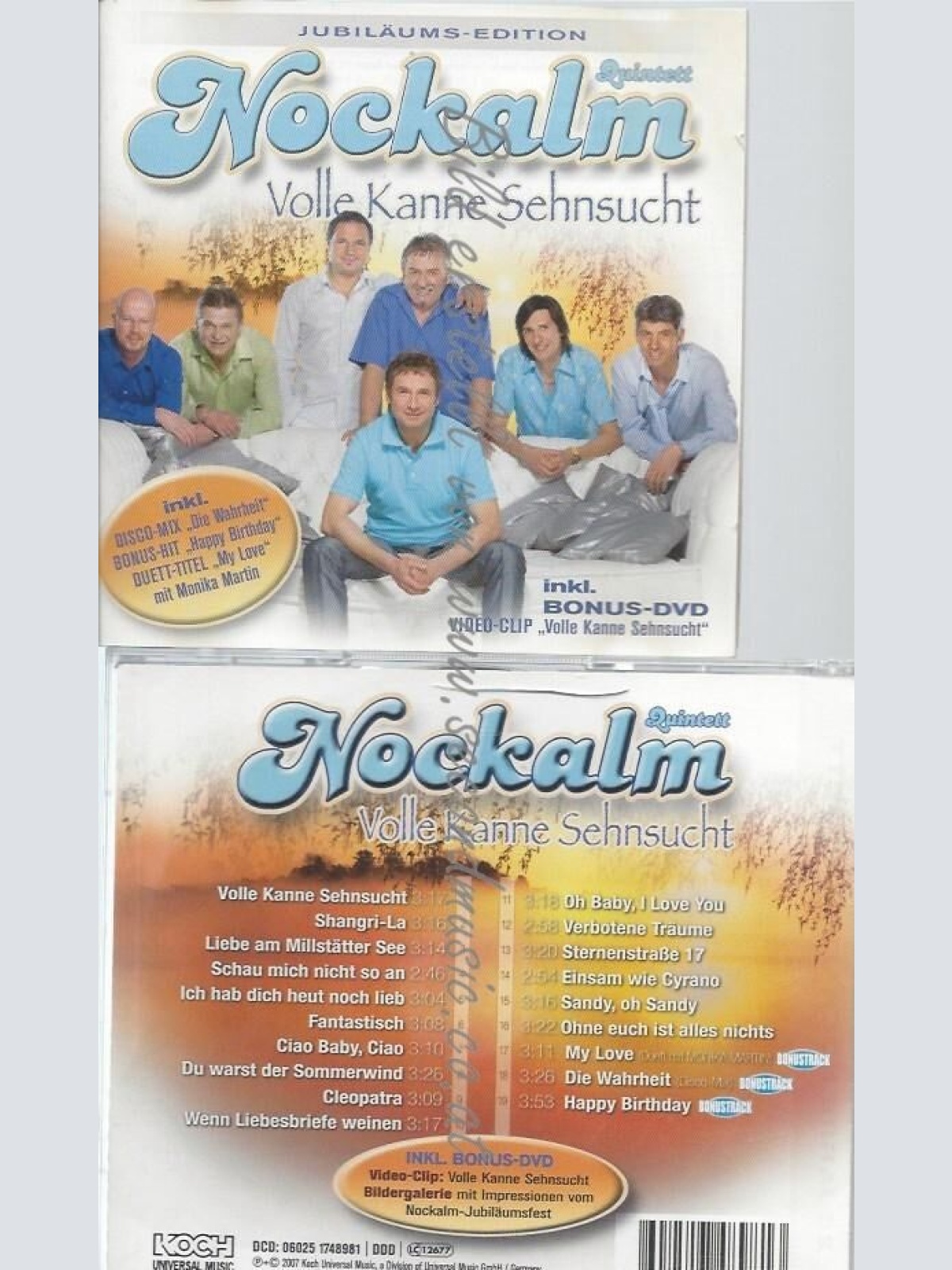 CD--NOCKALM QUINTETT--VOLLE KANNE SEHNSUCHT-JUBILÄUMS-EDITION | CD+DVD