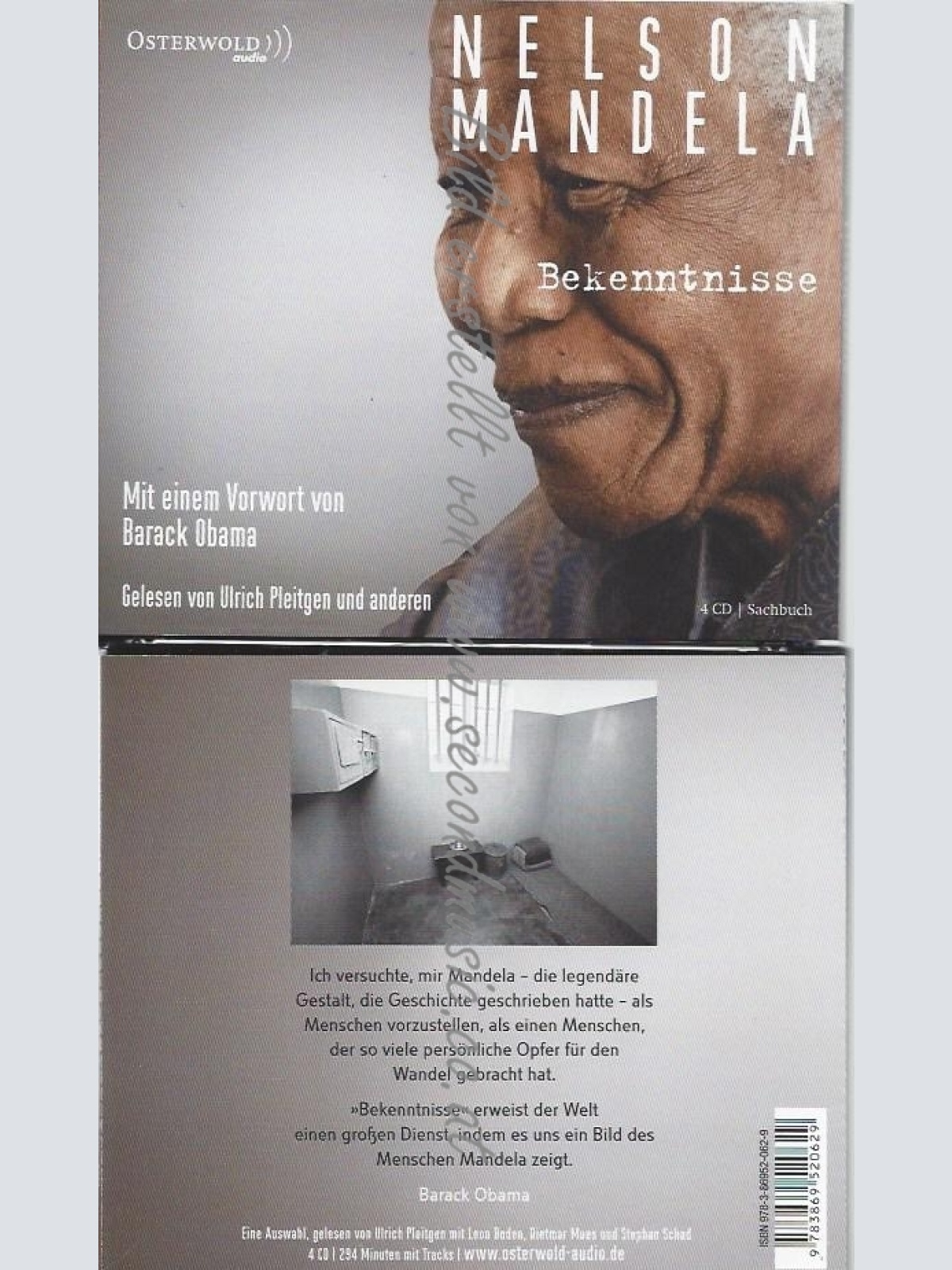 CD--NELSON MANDELA UND LEON BODEN--BEKENNTNISSE: PRIVATE NOTIZEN, BRIEFE UND TAG
