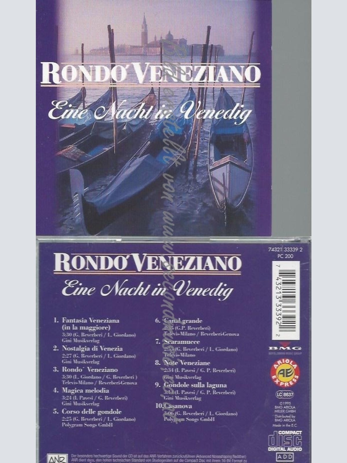 CD--RONDO VENEZIANO--EINE NACHT IN VENEDIG